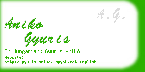 aniko gyuris business card